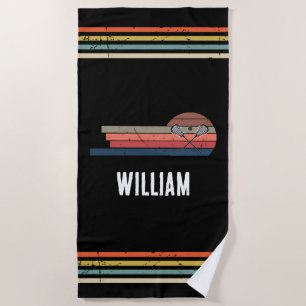  Lacrosse Personalised  Beach Towel