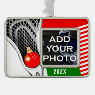 Lacrosse Photo 2024 Silver Plated Framed Ornament