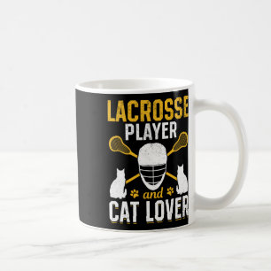 Lacrosse Player And Cat Lover - Lacrosse Player Ca Coffee Mug