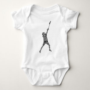 Lacrosse Player Baby Bodysuit