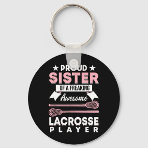 Lacrosse Player Coach Sister 1 Key Ring