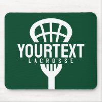 Lacrosse Player CUSTOM TEXT Team Mesh Sport Stick
