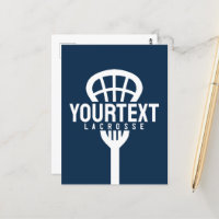 Lacrosse Player CUSTOM TEXT Team Mesh Sport Stick