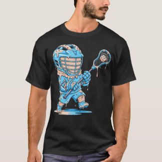 Lacrosse Player Drip Ice Cream Drip T-Shirt