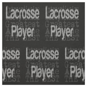 Lacrosse Player Extraordinaire Fabric