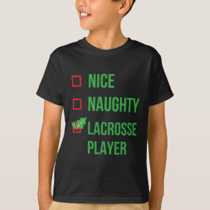 Lacrosse Player Funny Pajama Christmas Gift T-Shirt