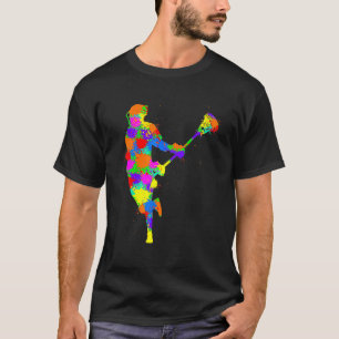 Lacrosse Player Kids Boys Youth T-Shirt