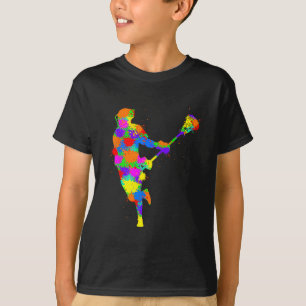Lacrosse Player Kids Boys Youth  T-Shirt