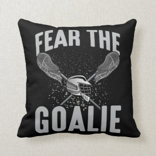 Lacrosse Player Lax Goalie Stick Helmet Sport Fun Cushion