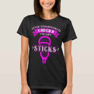 Lacrosse Player Lax Sticks Women Lacrosse Team T-Shirt