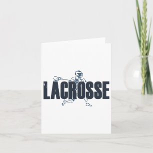 Lacrosse Player Love Lax Athlete Coach Men Teen Bo Card