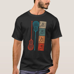 Lacrosse Player Periodic Table Element Chemical Ch T-Shirt