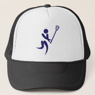 Lacrosse Player Pictograms of Olympic Sport Trucker Hat