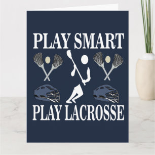 Lacrosse Player Sports Greeting Card