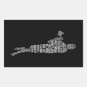 Lacrosse Player Stickers