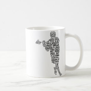 Lacrosse Player Tygraphy  Coffee Mug