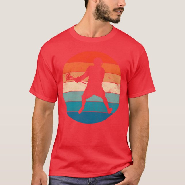 Lacrosse Player vintage T-Shirt (Front)