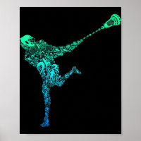 Lacrosse Player Youth Men Kids Boys