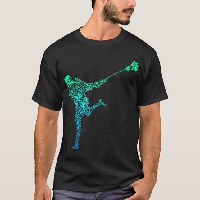 Lacrosse Player Youth Men Kids Boys  T-Shirt (Front)