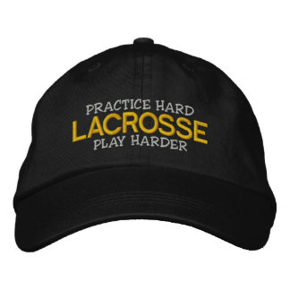 Lacrosse "Practice Hard Play Harder" Embroidered Embroidered Hat