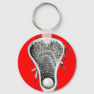 Lacrosse Red Team Key Ring