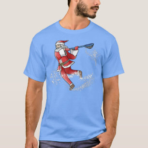 Lacrosse Santa Christmas Cool La Sport Ugly XMas P T-Shirt