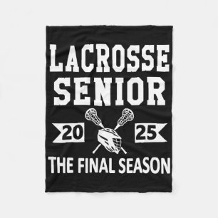 Lacrosse Senior 2025 High School Senior Night Grad Fleece Blanket