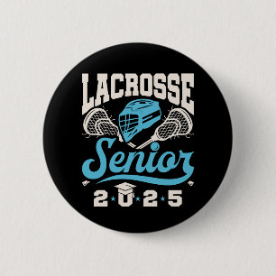 Lacrosse Senior Class of 2025 Graduation  6 Cm Round Badge