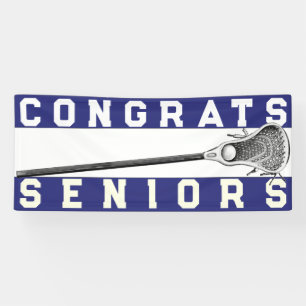 Lacrosse Senior Night Blue Banner