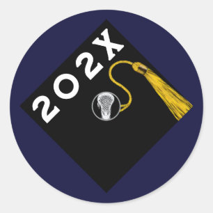 Lacrosse Senior Night Classic Round Sticker