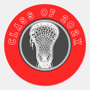 Lacrosse Senior Night Classic Round Sticker