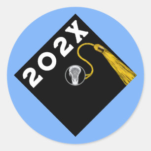 Lacrosse Senior Night Graduation Classic Round Sticker