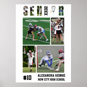 Lacrosse Senior Night Graduation Poster