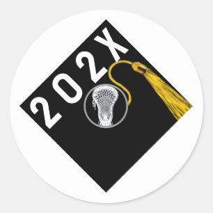 Lacrosse Senior Night Graduation Square Sticker