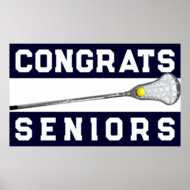 Lacrosse Senior Night Poster (Front)