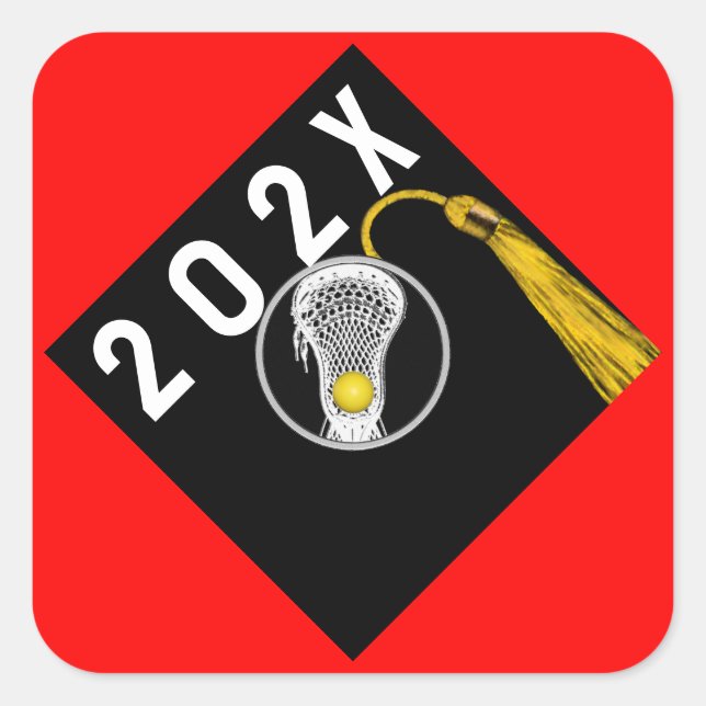 Lacrosse Senior Night Square Sticker (Front)