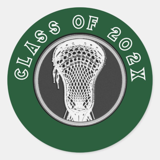 Lacrosse Seniors Classic Round Sticker (Front)