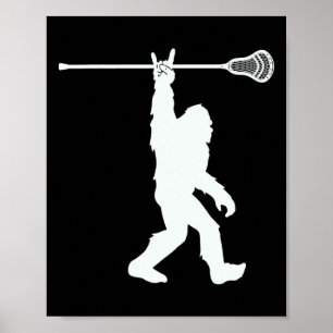 Lacrosse-shirt Vintage Lax Bigfoot Sasquatch Youth Poster