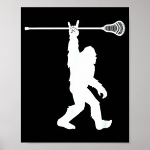 Lacrosse-shirt Vintage Lax Bigfoot Sasquatch Youth Poster