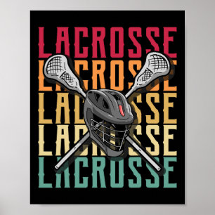 Lacrosse Shirts Mens Lacrosse Player Lax Stick Poster