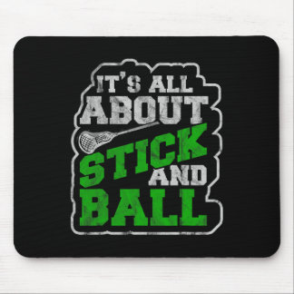 Lacrosse Shirts Mens Lax Stick Lacrosse Player  Mouse Mat