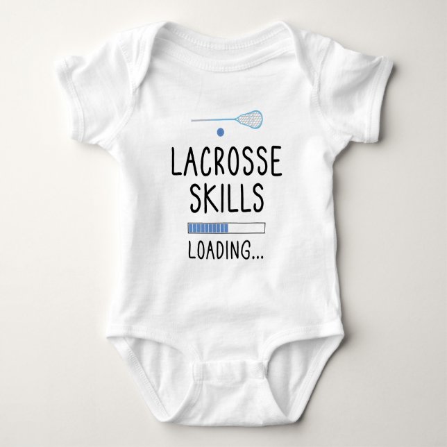 Lacrosse Skills Loading - Lacrosse  Baby Bodysuit (Front)