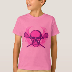 Lacrosse Skull - Purple T-Shirt