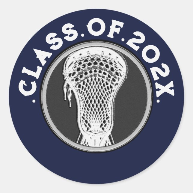 Lacrosse Sports 2025 Classic Round Sticker (Front)