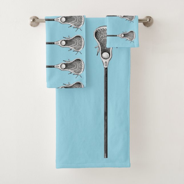 Lacrosse Sports Bath Towel Set (Insitu)