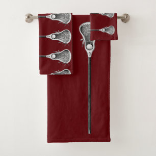 Lacrosse Sports Bath Towel Set