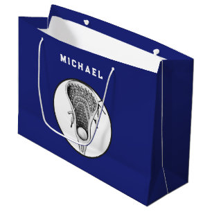 Lacrosse Sports Blue Large Gift Bag