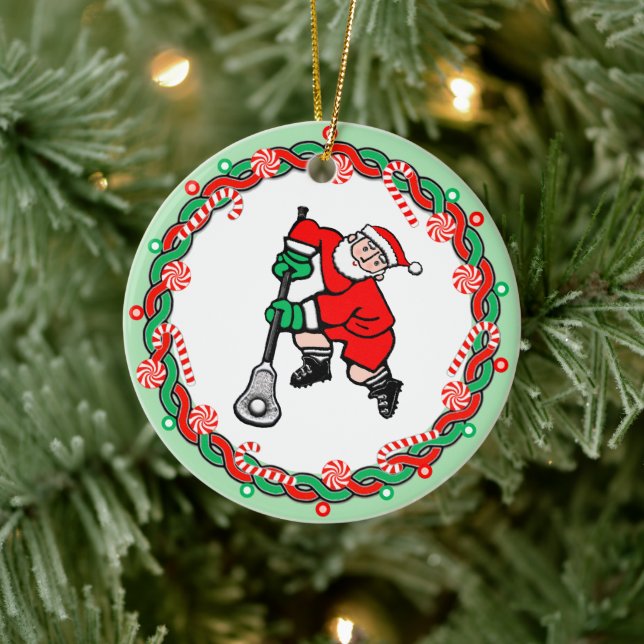 Lacrosse Sports Ceramic Tree Decoration (Tree)