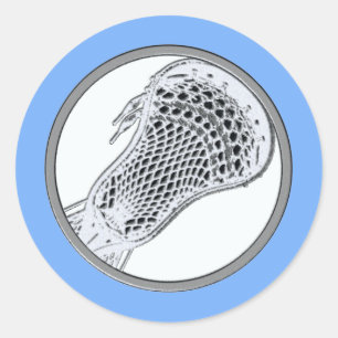 Lacrosse Sports Classic Round Sticker