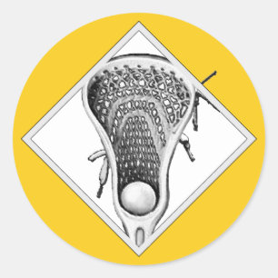 Lacrosse Sports Classic Round Sticker